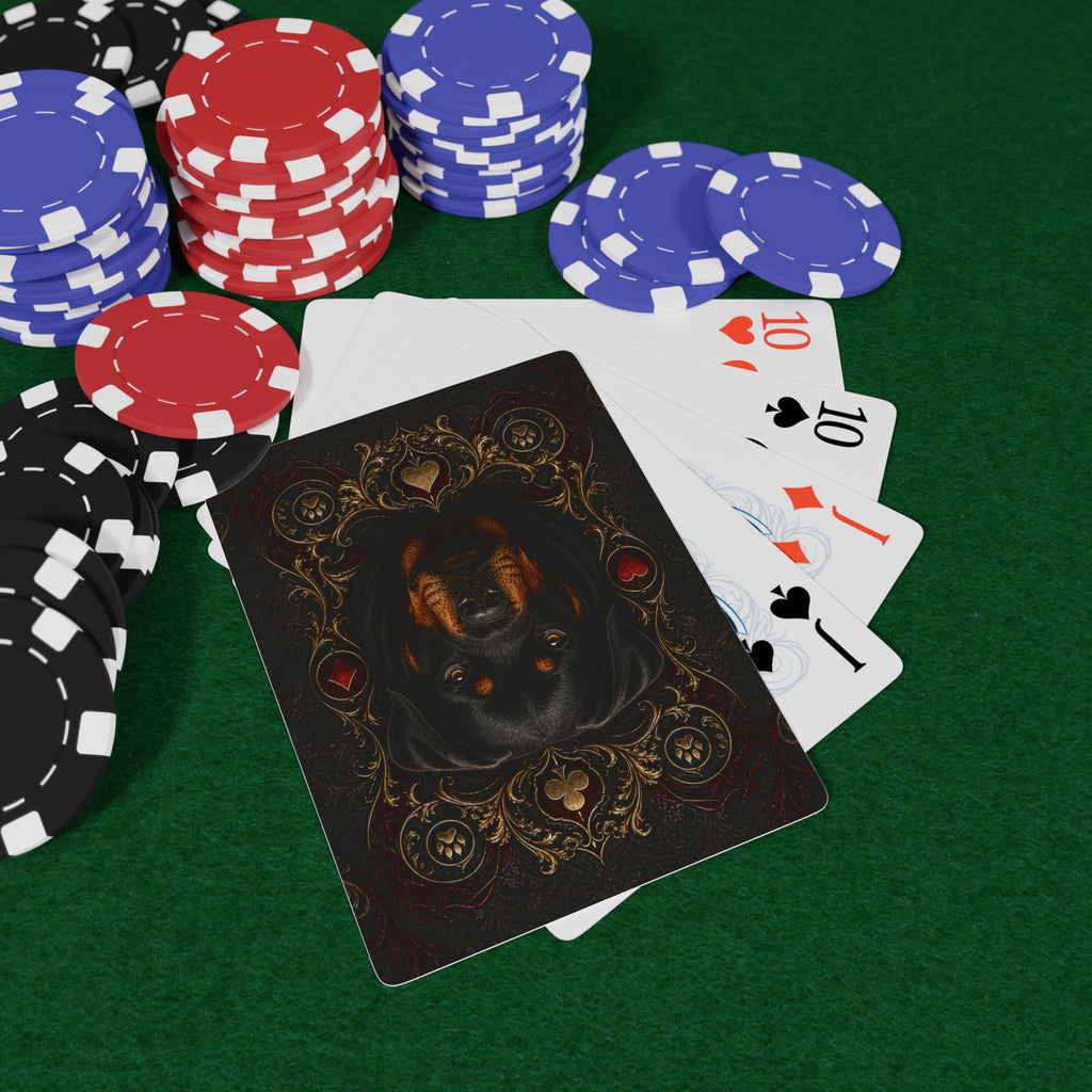 Royal Rottweiler Playing Cards – 54-Card Poker Deck