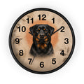 Silent Rottweiler Wall Clock – 10 in