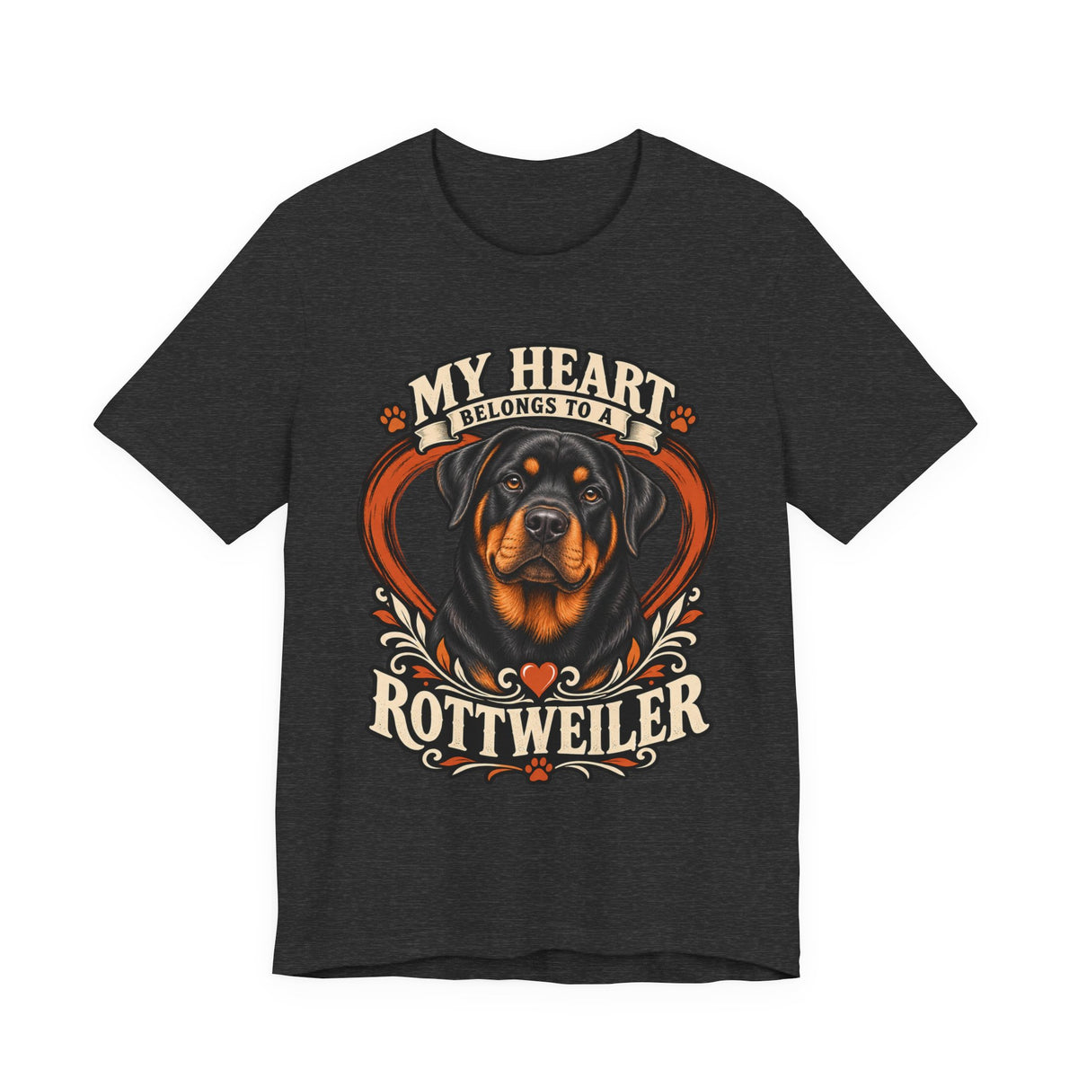 My Heart Belongs to a Rottweiler Unisex T-Shirt