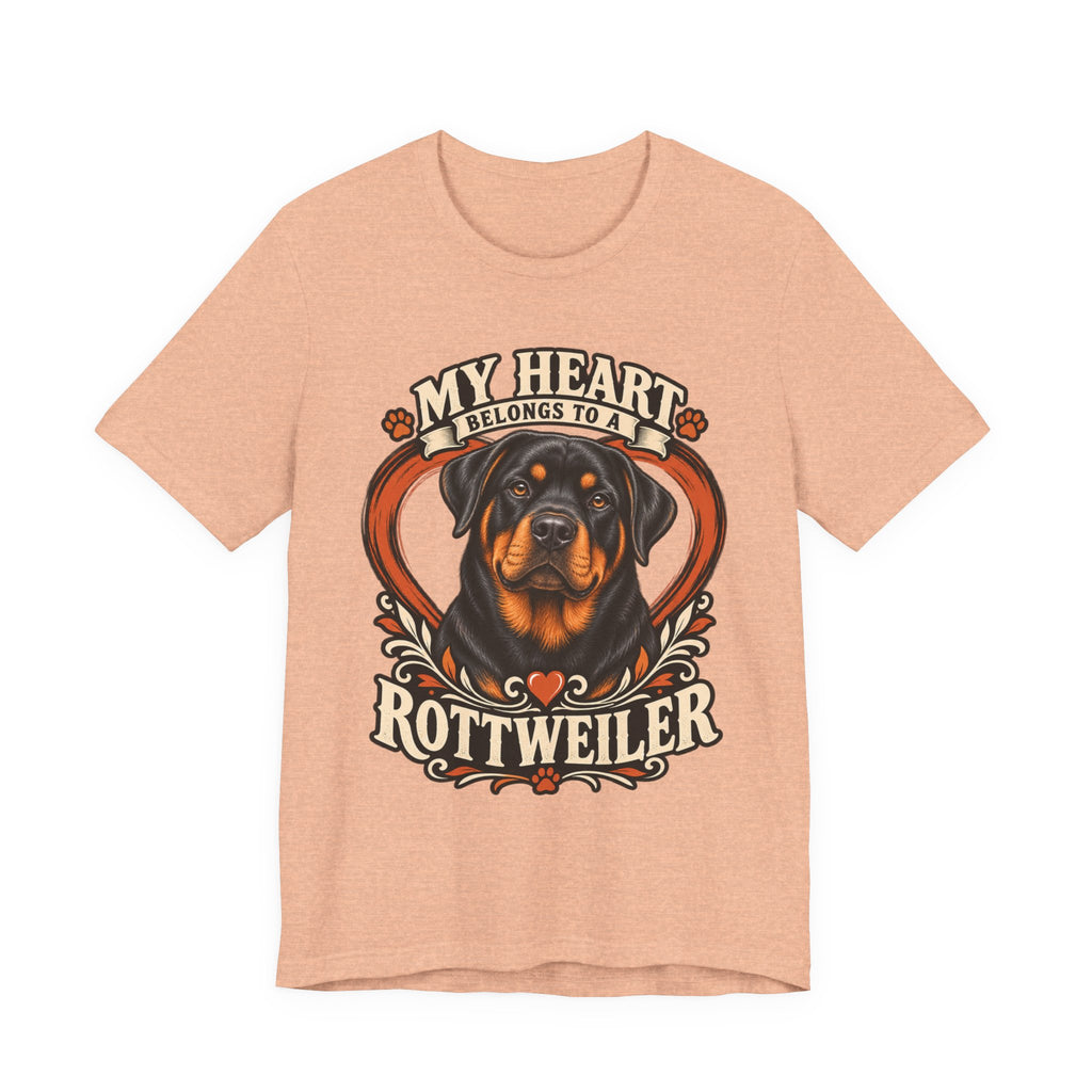 My Heart Belongs to a Rottweiler Unisex T-Shirt