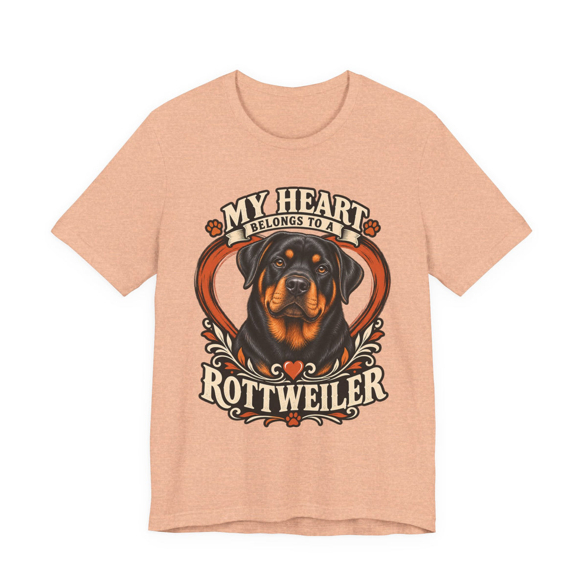 My Heart Belongs to a Rottweiler Unisex T-Shirt