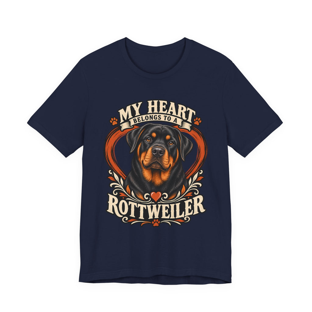 My Heart Belongs to a Rottweiler Unisex T-Shirt