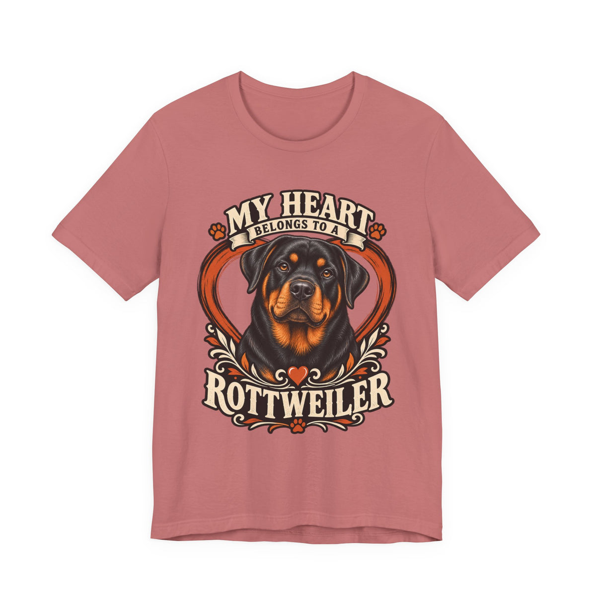 My Heart Belongs to a Rottweiler Unisex T-Shirt