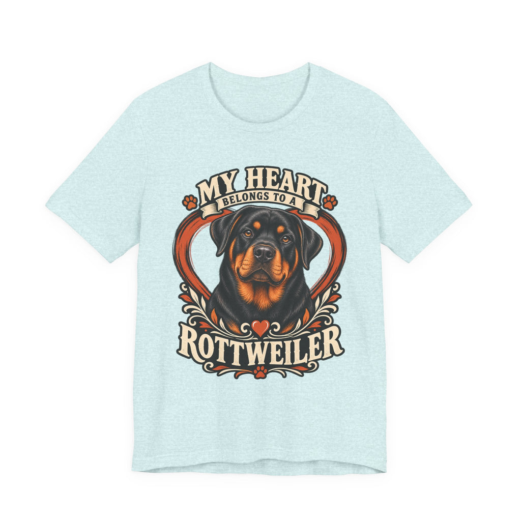My Heart Belongs to a Rottweiler Unisex T-Shirt