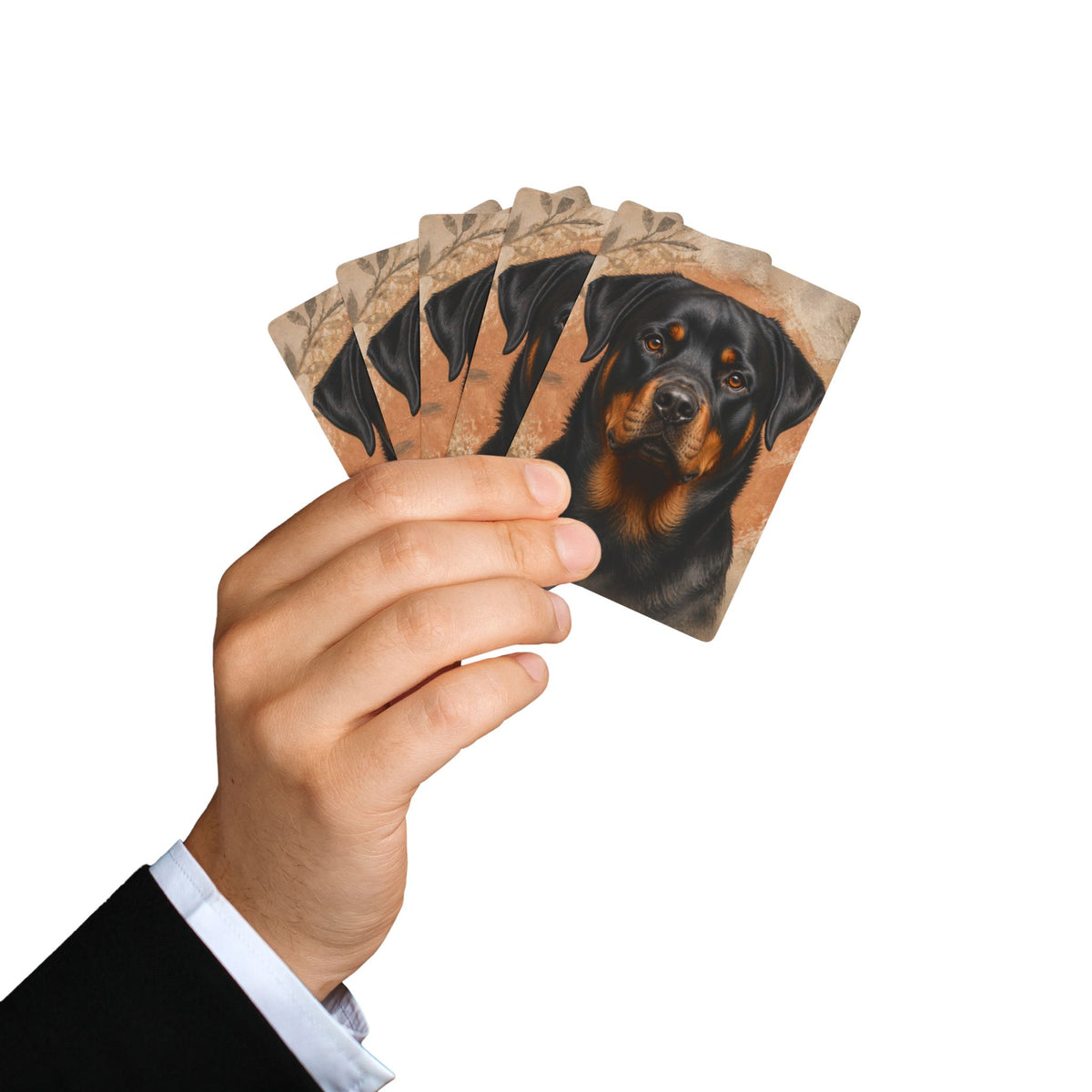 Loyal Rottweiler Photo Playing Cards – 54-Card Poker Deck
