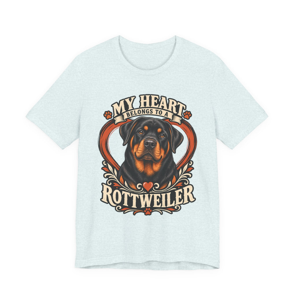 My Heart Belongs to a Rottweiler Unisex T-Shirt