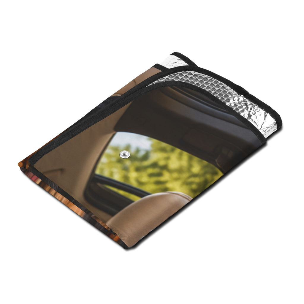 Rottweiler Car Windshield Sun Shade – 30 × 55 in