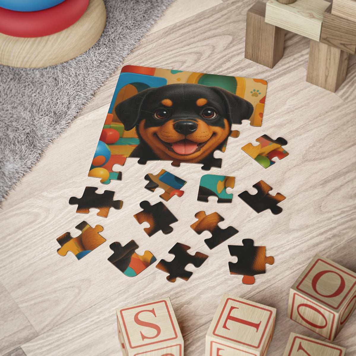 Rottweiler Puppy Kids’ Puzzle – 30 Pieces