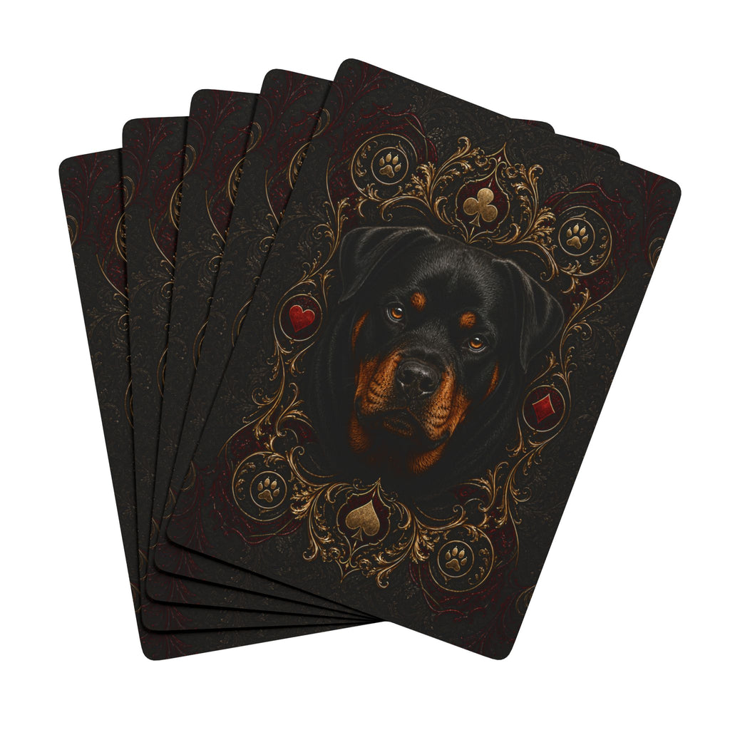 Royal Rottweiler Playing Cards – 54-Card Poker Deck