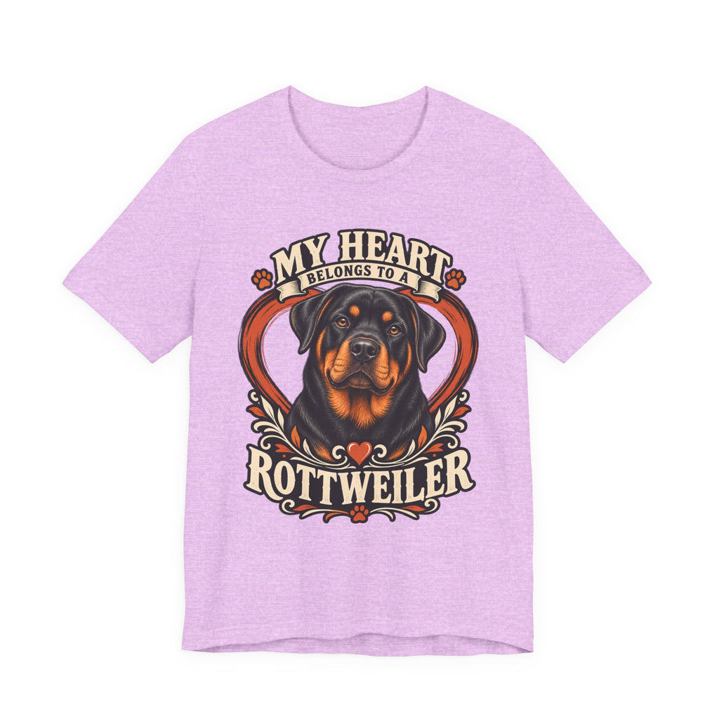 My Heart Belongs to a Rottweiler Unisex T-Shirt