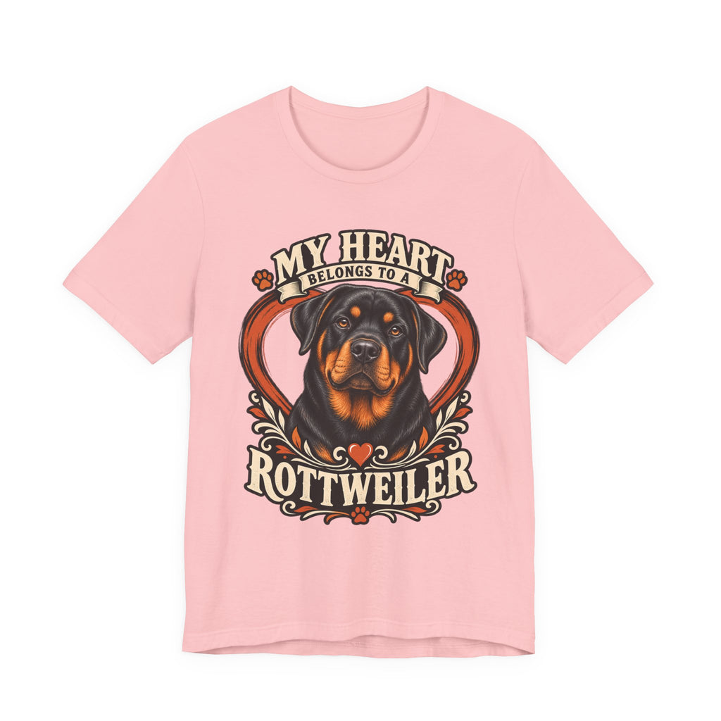 My Heart Belongs to a Rottweiler Unisex T-Shirt