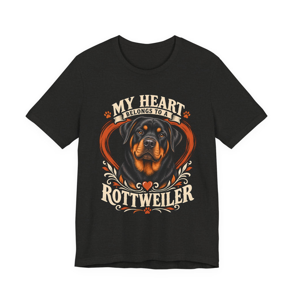 My Heart Belongs to a Rottweiler Unisex T-Shirt