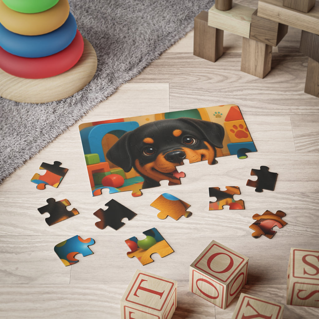 Rottweiler Puppy Kids’ Puzzle – 30 Pieces