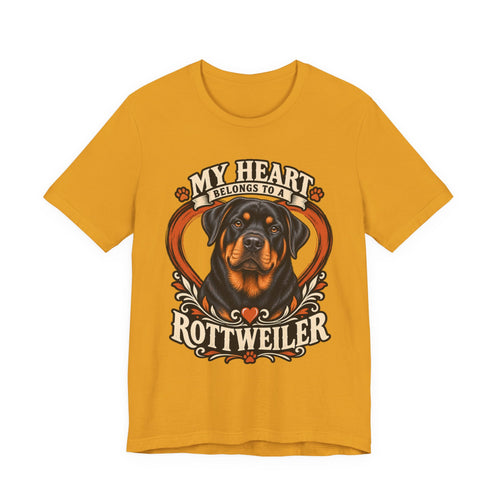 My Heart Belongs to a Rottweiler Unisex T-Shirt