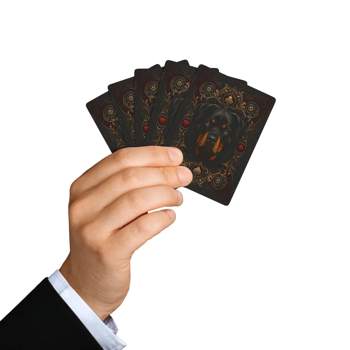 Royal Rottweiler Playing Cards – 54-Card Poker Deck
