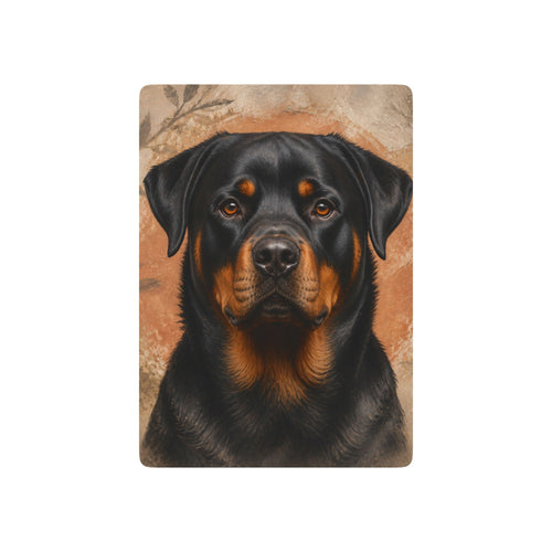 Loyal Rottweiler Photo Playing Cards – 54-Card Poker Deck