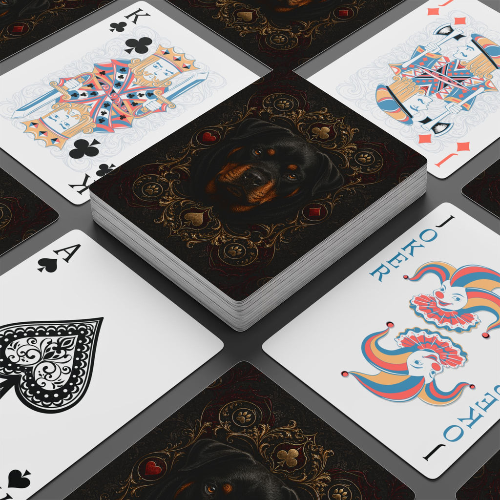 Royal Rottweiler Playing Cards – 54-Card Poker Deck